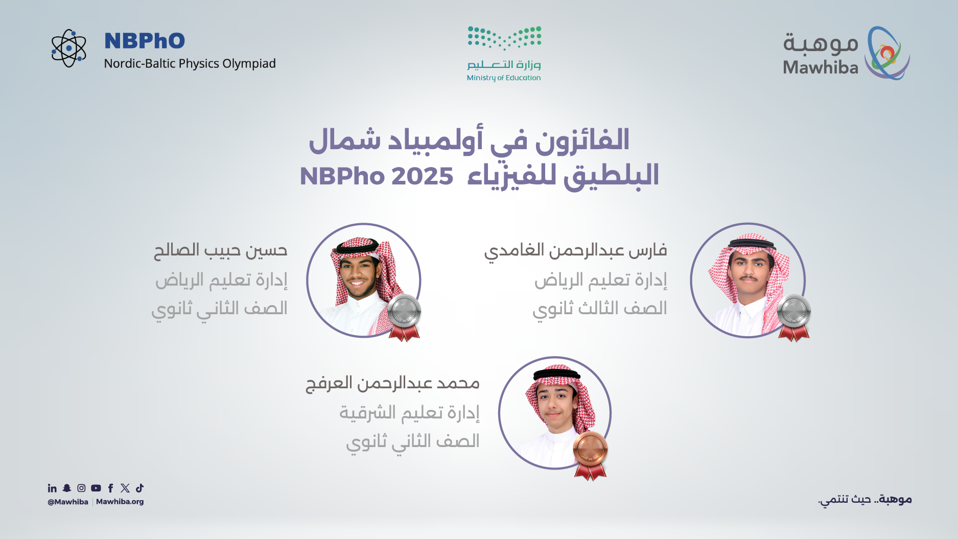 الفائزون في ألومبياد شمال البلطيق للفيزياء 2024