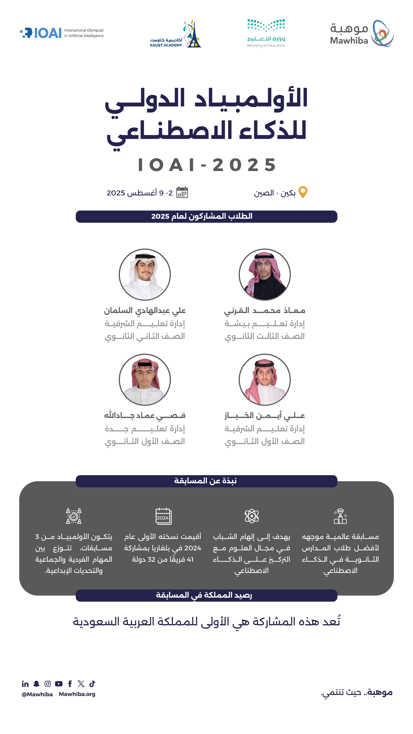 International Olympiad in Artificial Intelligence