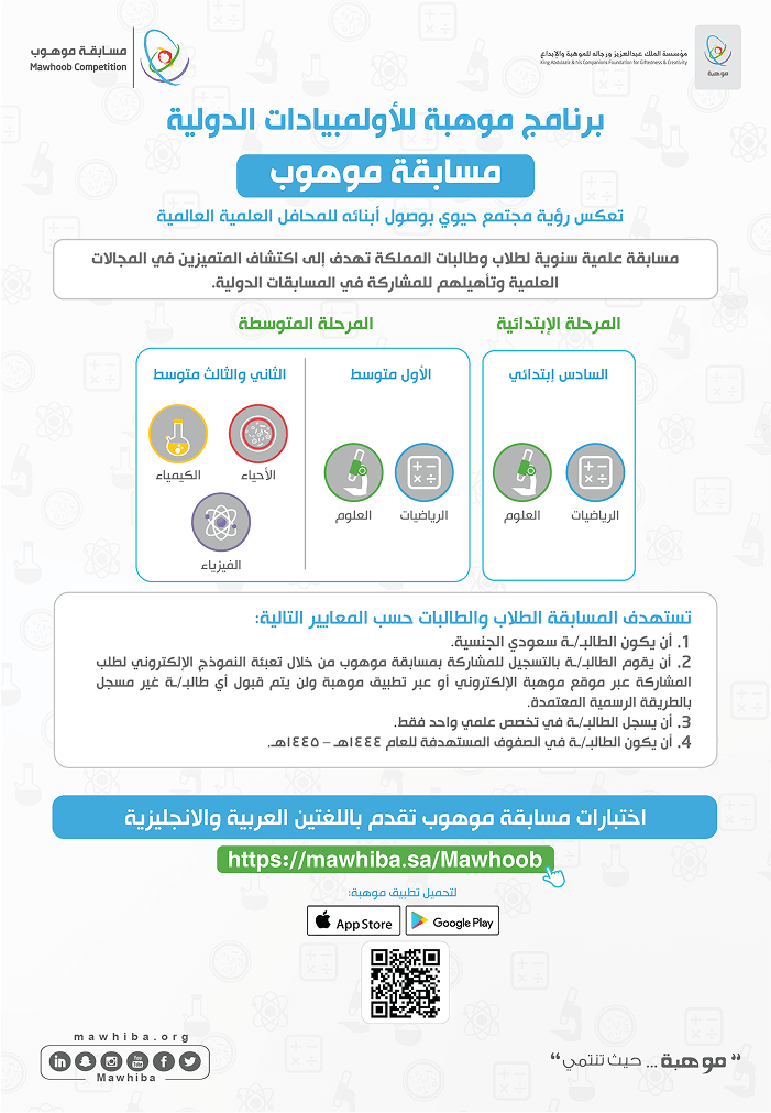 Registration is open for the Mawhiba 2022 competition